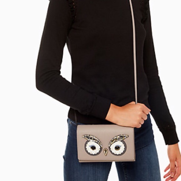 SOLD⛔️Authentic kate spade owl leather Crossbody - Picture 3 of 8